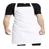 Avental Emborrachado Impermeável Branco Pvc 66cm X 1mt