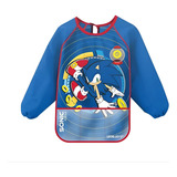 Avental Infantil Escolar C Manga Sonic The Hedgehog Leo leo