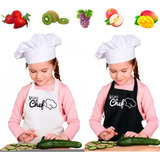 Avental Infantil Para Menino Menina Mini Chef