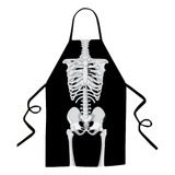Avental Masculino Adulto Fantasia Esqueleto Halloween