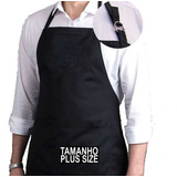 Avental Oxford Plus Size C Bolso Grande Chef Extra Uniforme