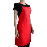 Avental Oxford Vermelho Tam M Av51 C Bolso E Regulagem