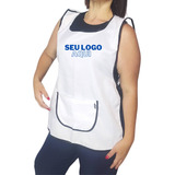 Avental Personalizado Copeira Professor Bata Jaleco 1 Bolso