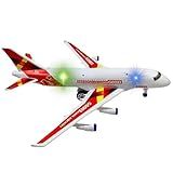 Avião Airbus Brinquedo Grande Com Som E Luzes Movido Fricção