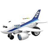 Aviao De Brinquedo Com Luz E Som 1 16 Hélice Gira Movido A Fricção Shiny Toys 000433