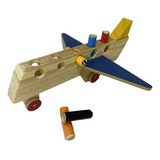 Avião De Brinquedo De Madeira Educativo