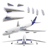 Avião De Brinquedo Fricção Acende Luzes E Som Pilha Grátis