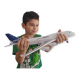 Avião De Brinquedo Jumbo Grande Som Luz Fricção