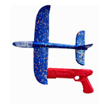 Avião De Espuma C Led Com Brinquedo Lançador Do Avião 37ctm
