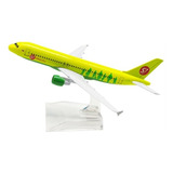 Avião De Ferro Em Miniatura Sibéria S7 Airbus Boeing Coleção