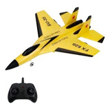 Avião De Planador De Espuma Resistente A Controle Remoto Fx6 Cor Amarelo