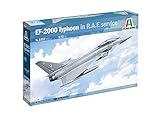 Avião EF 2000 Typhoon R A F 1 72 Italeri ITA 1457S Kit Para Montar Plastimodelismo