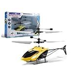 Avião Helicóptero Drone Recarregável Usb Sensor De Mão- Brinquedo Infantil- -Amarelo-