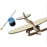Avião Maquete Para Montar E Pintar 15cm Para Decoração