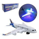 Avião Miniatura Bate Volta C Som E Luz Jumbo