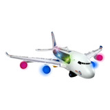 Avião Miniatura Brinquedo Acende Luzes E
