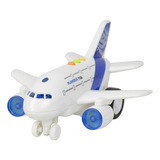 Avião Miniatura Brinquedo Fricção Sons Luzes