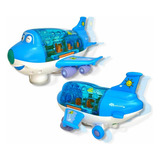 Avião Musical Azul Gira Bate E