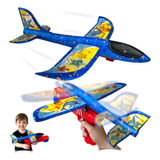 Avião Planador Com Lançador Brinquedo Crianças