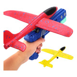 Avião Planador Com Led E Lançador Pistola Longo Alcance