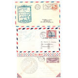 Aviões 3 Envelopes Comemorativos De Primeiro Voo Usa L 203