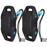 AWEMUFA Pacote Com 2 Para-lamas De Barco De EVA- Para-choques Grandes Para Ancoragem De Boias De Barco Pretas- Amortecedores De Barco Para Ancoragem Ideais Para Barco Pontão- Barco De Pesca- PWC E Jet