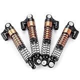 AXSPEED Kits De Amortecedores De 62 Mm 4 Peças Amortecedor Ajustável Para Carro De Rastreador TRX4 M TRX4 M RC 1 18 Preto 
