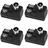 AYLIFU Conector Transformador Correspondente De Antena De 4 Peças Adaptador De 300 Ohm A 75 Ohm Adaptador Conversor UHF VHF FM