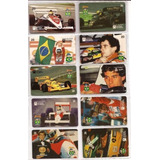 Ayrton Senna Cartão Telefonico Raro 12 Cartões 100 Outros