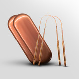Ayurveda Kit 2 Raspador De Língua Limpador Com 2 Estojos