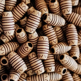 Azeitona Imitação De Madeira 10mm 100 Peças