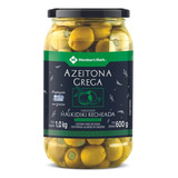 Azeitona Verde Recheada C Pimenta Jalapeno Halkidiki 520g