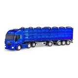 Azul Iveco Graneleiro Bitrem Hi Way