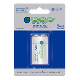 b.a.p -b a p Bateria 9v Super Alcalina C1 Unidade Bap 6lrg Bap Energy