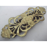 B Antigo Aplique Art Nouveau Francês De Casaco Ou Boina 1
