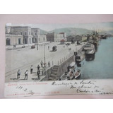 B Antigo cartão Postal Original Antigo Da Cidade De Santos