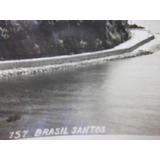 B Antigo cartão Postal Original Antigo Da Cidade De Santos