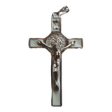 B Antigo Crucifixo Com Medalhas De São Bento Frete Grátis