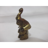 B Antigo Elefante Peso De Papel Em Bronze Maciço