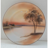B Antigo Prato De Parede Em Porcelana Noritake 19 0 Cm