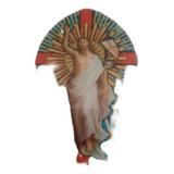 B Antigo Vitral Capelinha Sacra Jesus Ressuscitado