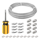 B Corda De Fio De Aço Inoxidável Kits De Cabo Varal Sino 20m