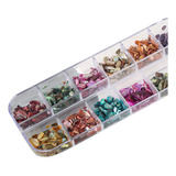  b Pregos Conchas De Nail Art 3d Lantejoulas
