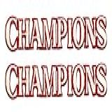 B Sheep 2 Peças Champions World Bordado Texas Baseball Iron On Patch Para Decorar Roupas De Artesanato