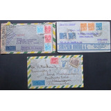 B4176 Brasil 3 Envelopes Circulados Em