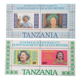 B7537 Tanzânia 2 Blocos Homenagem Rainha Elizabeth Nnn