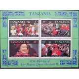 B7538 Tanzânia Bloco Yvert N 52 Rainha Elizabeth Nnn