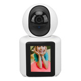 Babá Eletrônica Câmera Wifi Visão Noturna Microfone Full Hd Cor Branco 110v 220v