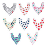Babador Bandana Dupla Face Infantil 100 Algodão Bebê Nuby