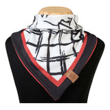 Babador Bandana Dupla Face Para Bebê Pet Jr 38 Cm Amore Cor Branco Estampado Tamanho Un